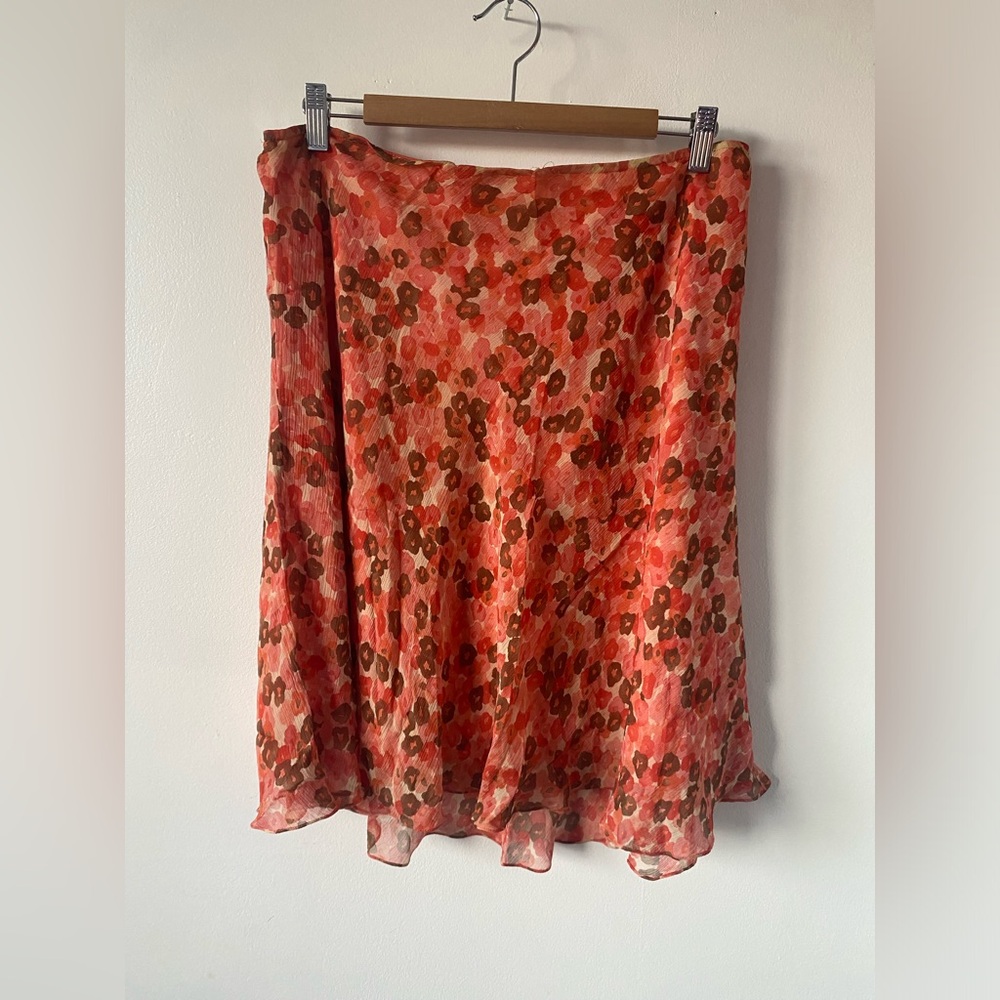 Floral Chiffon Skirt